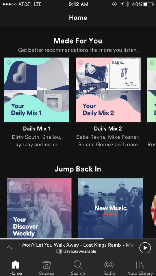 Spotify Personalization Example